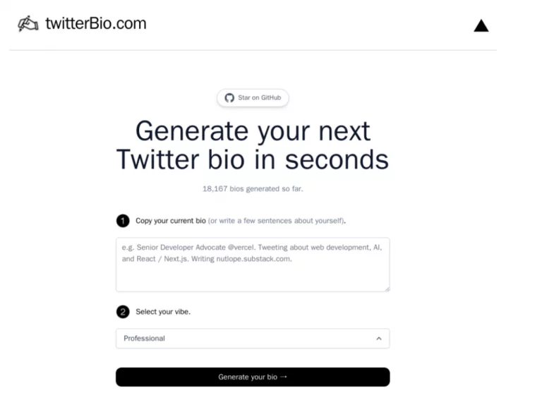 图片[1]-Twitter Bio Generator – 在线个人简介生成工具-AI出海