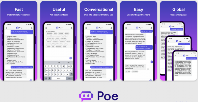 Poe – 聚合免费的AI聊天机器人-AI出海