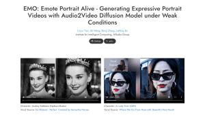 EMO - 阿里 AI肖像视频生成框架-AI出海